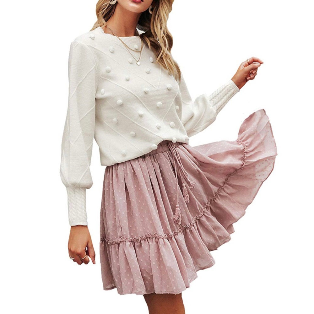 ✦NWT Blush Ruffled Mini Skirt✦ - Picture 7 of 15